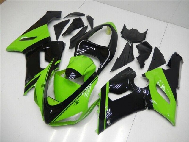 Carénages Moto ZX6R 2005-2006 - Vert Noir Vente en Gros Carénages Moto ZX6R 2005-2006 - Vert Noir Vente en Gros