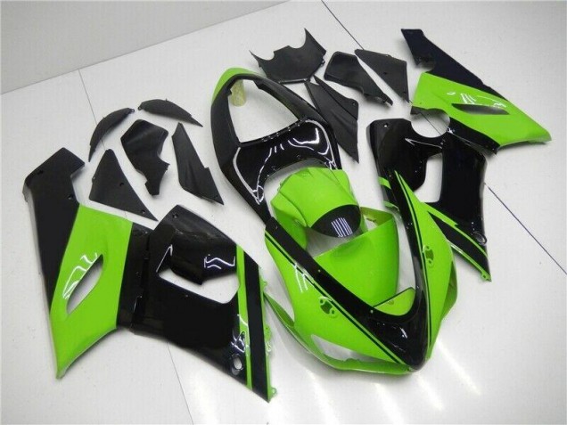 Carénages Moto ZX6R 2005-2006 - Vert Noir Vente en Gros Carénages Moto ZX6R 2005-2006 - Vert Noir Vente en Gros
