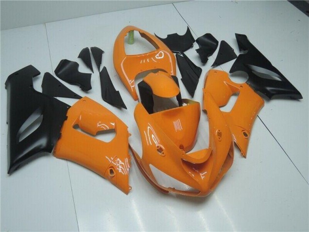Carénage Moto ZX6R 2005-2006 - Orange Noir Vente en Gros