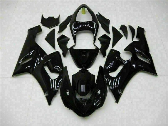 Carénages Moto ZX6R 2005-2006 - Noir Brillant Vente en Gros Carénages Moto ZX6R 2005-2006 - Noir Brillant Vente en Gros