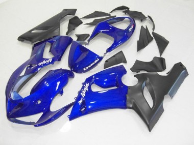 Carénages Moto ZX6R 2005-2006 - Bleu Noir Vente en Gros
