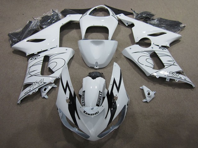 Carénage Moto ZX6R 2005-2006 - Blanc Ninja 636 Vente en Gros Carénage Moto ZX6R 2005-2006 - Blanc Ninja 636 Vente en Gros
