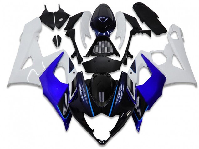 Carénage Moto GSXR 1000 K5 2005-2006 - Bleu Blanc Vente en Gros Carénage Moto GSXR 1000 K5 2005-2006 - Bleu Blanc Vente en Gros