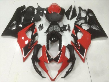 Kit Carénages Motos GSXR 1000 K5 2005-2006 - Rouge Noir Vente en Gros