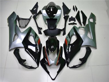 Carénage Moto GSXR 1000 K5 2005-2006 - Noir Argent Vente en Gros