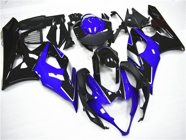 Kit Carénages Motos Complet GSXR 1000 K5 2005-2006 - Bleu Noir Vente en Gros Kit Carénages Motos Complet GSXR 1000 K5 2005-2006 - Bleu Noir Vente en Gros