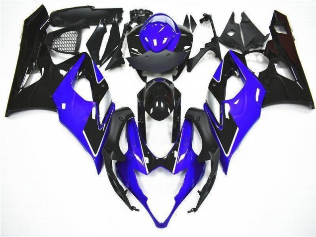 Kit Carénages Motos Complet GSXR 1000 K5 2005-2006 - Bleu Noir Vente en Gros Kit Carénages Motos Complet GSXR 1000 K5 2005-2006 - Bleu Noir Vente en Gros