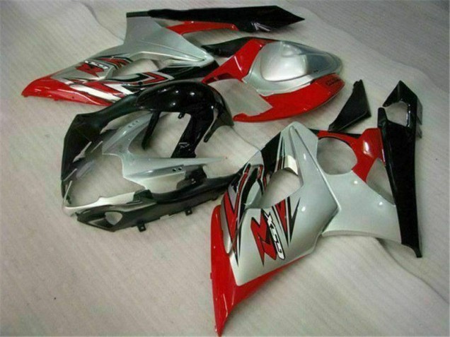 Carrosserie Moto GSXR 1000 K5 2005-2006 - Rouge Blanc Vente en Gros Carrosserie Moto GSXR 1000 K5 2005-2006 - Rouge Blanc Vente en Gros