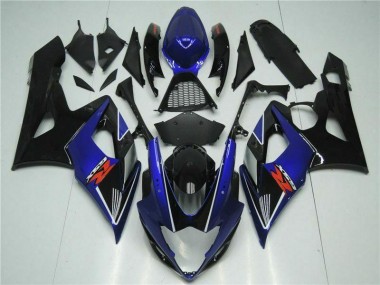 Carénages Moto GSXR 1000 K5 2005-2006 - Bleu Noir Vente en Gros