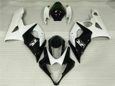 Carénages Moto GSXR 1000 K5 2005-2006 - Blanc Noir Vente en Gros