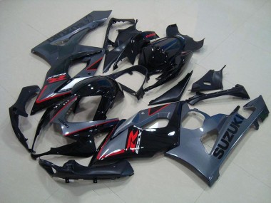 Carénage Moto GSXR 1000 K5 2005-2006 - Noir Rouge Décalque Vente en Gros