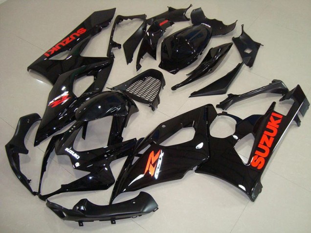 Carénage Moto GSXR 1000 K5 2005-2006 - Noir Brillant Rouge Décalque Vente en Gros Carénage Moto GSXR 1000 K5 2005-2006 - Noir Brillant Rouge Décalque Vente en Gros