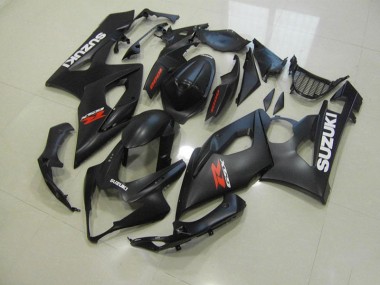 Carénage Moto GSXR 1000 K5 2005-2006 - Noir Mat avec Blanc Décalque Vente en Gros