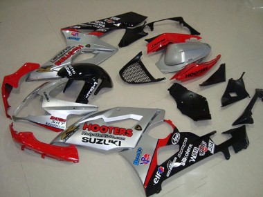 Carénage Moto GSXR 1000 K5 2005-2006 - Argent et Rouge Vente en Gros