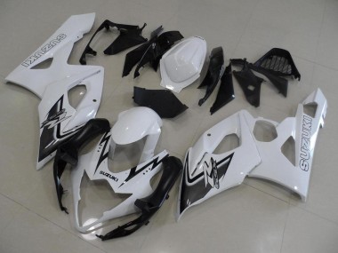 Carénage Moto GSXR 1000 K5 2005-2006 - Blanc et Noir Vente en Gros