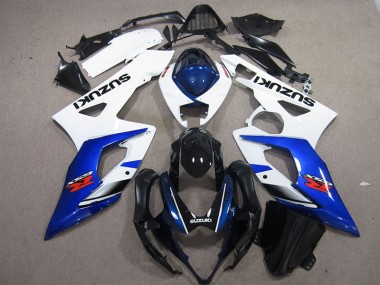 Carénages Moto GSXR 1000 K5 2005-2006 - Blanc Bleu Vente en Gros