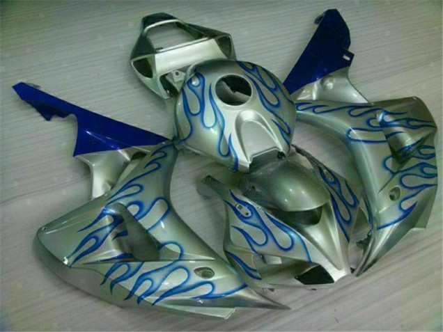 Carénage Moto CBR 1000 RR 2006-2007 - Bleu Flamme Argent Vente en Gros Carénage Moto CBR 1000 RR 2006-2007 - Bleu Flamme Argent Vente en Gros