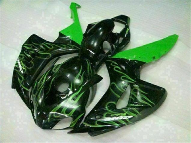 Carénage Moto CBR 1000 RR 2006-2007 - Vert Flamme Noir Vente en Gros Carénage Moto CBR 1000 RR 2006-2007 - Vert Flamme Noir Vente en Gros