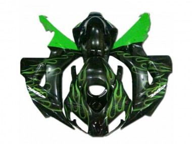 Carénage Moto CBR 1000 RR 2006-2007 - Vert Flamme Noir Vente en Gros