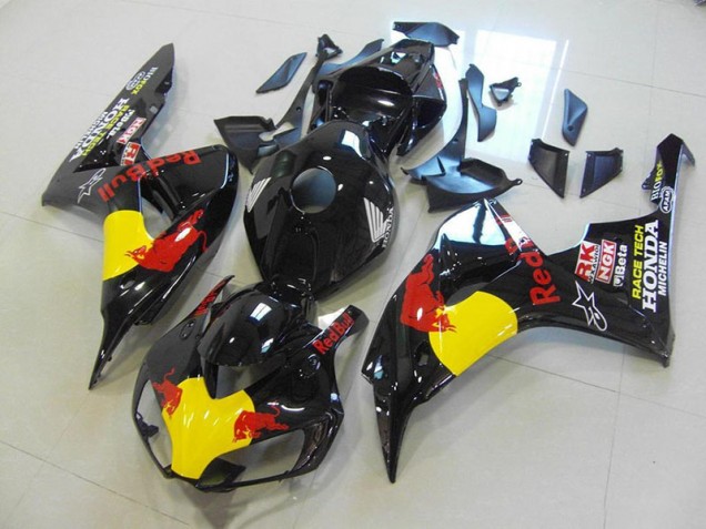 Carénage Moto CBR 1000 RR 2006-2007 - Noir Red Bull Vente en Gros Carénage Moto CBR 1000 RR 2006-2007 - Noir Red Bull Vente en Gros