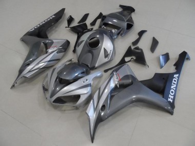 Carénage Moto CBR 1000 RR 2006-2007 - Gris Argent et Noir Mat Vente en Gros
