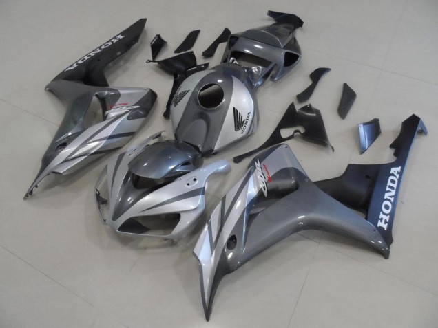 Carénage Moto CBR 1000 RR 2006-2007 - Gris Argent et Noir Mat Vente en Gros Carénage Moto CBR 1000 RR 2006-2007 - Gris Argent et Noir Mat Vente en Gros