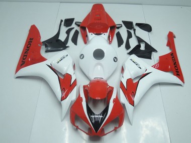 Carénage Moto CBR 1000 RR 2006-2007 - Orange Rouge et Blanc Vente en Gros