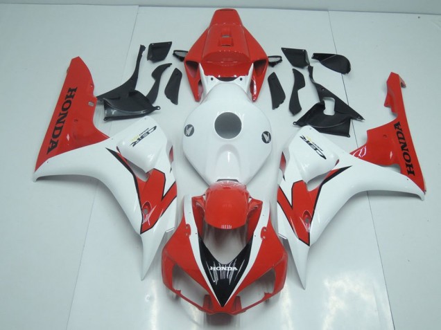 Carénage Moto CBR 1000 RR 2006-2007 - Orange Rouge et Blanc Vente en Gros Carénage Moto CBR 1000 RR 2006-2007 - Orange Rouge et Blanc Vente en Gros