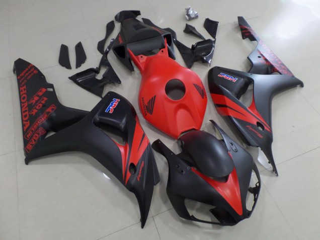 Carénage Moto CBR 1000 RR 2006-2007 - Rouge et Noir Mat Vente en Gros Carénage Moto CBR 1000 RR 2006-2007 - Rouge et Noir Mat Vente en Gros