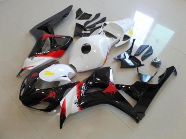 Carénage Moto CBR 1000 RR 2006-2007 - Blanc Noir avec No Décalque Vente en Gros