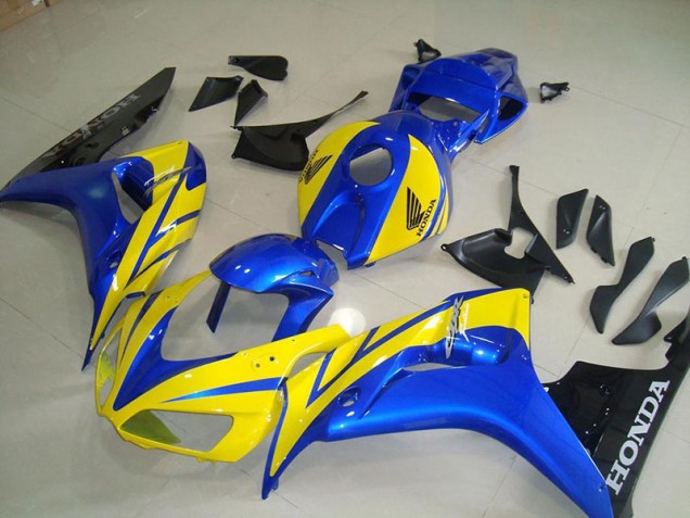 Carénage Moto CBR 1000 RR 2006-2007 - Jaune Bleu Noir Vente en Gros Carénage Moto CBR 1000 RR 2006-2007 - Jaune Bleu Noir Vente en Gros