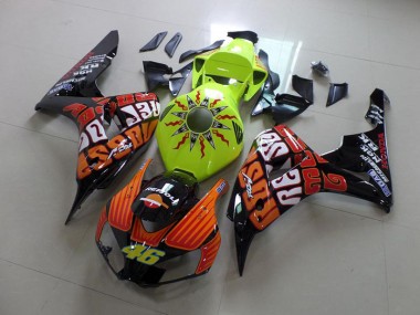 Carénage Moto CBR 1000 RR 2006-2007 - Rossi Fluro Vert Vente en Gros