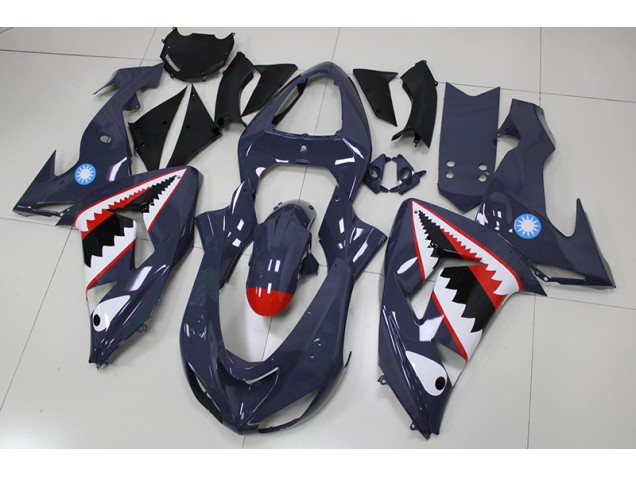 Carénage Moto ZX10R 2006-2007 - Gris Requin Vente en Gros Carénage Moto ZX10R 2006-2007 - Gris Requin Vente en Gros