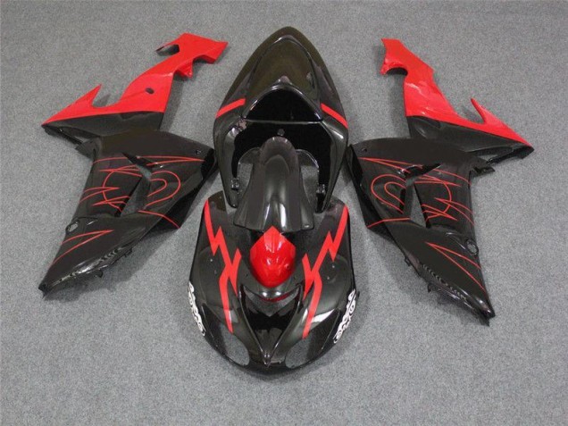 Carénage Moto ZX10R 2006-2007 - Noir Rouge Vente en Gros Carénage Moto ZX10R 2006-2007 - Noir Rouge Vente en Gros