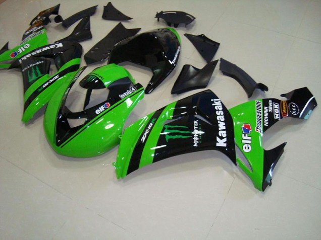 Carénage Moto ZX10R 2006-2007 - Vert Monster Courses Vente en Gros