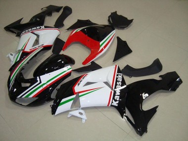 Carénage Moto ZX10R 2006-2007 - Blanc et Noir Vente en Gros
