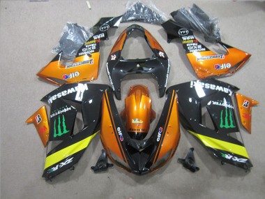 Carénage Moto ZX10R 2006-2007 - Noir Orange Monster Vente en Gros