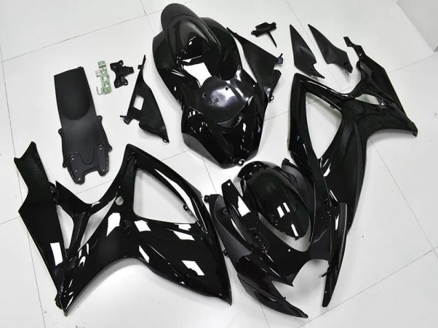 Carénage Moto GSXR 600 / 750 K6 2006-2007 - Noir Brillant Vente en Gros