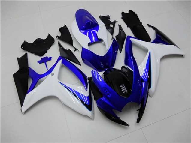 Kit Carénages Motos GSXR 600 / 750 K6 2006-2007 - Bleu Blanc Vente en Gros Kit Carénages Motos GSXR 600 / 750 K6 2006-2007 - Bleu Blanc Vente en Gros