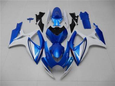 Carénages Moto GSXR 600 / 750 K6 2006-2007 - Bleu Blanc Vente en Gros