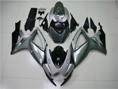 Carénages Moto GSXR 600 / 750 K6 2006-2007 - Argent Gris Vente en Gros