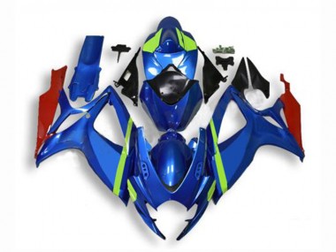 Kit Carénages Motos GSXR 600 / 750 K6 2006-2007 - Bleu Vente en Gros