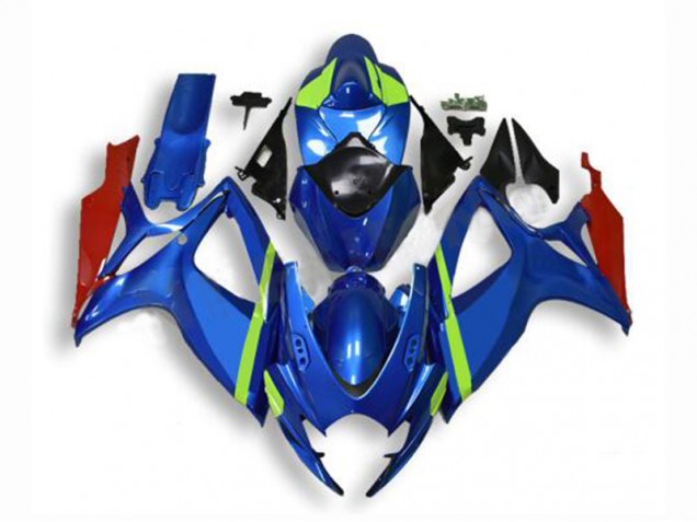 Kit Carénages Motos GSXR 600 / 750 K6 2006-2007 - Bleu Vente en Gros Kit Carénages Motos GSXR 600 / 750 K6 2006-2007 - Bleu Vente en Gros