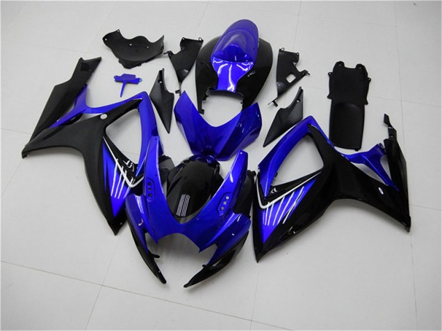 Carénage Moto GSXR 600 / 750 K6 2006-2007 - Bleu Noir Vente en Gros Carénage Moto GSXR 600 / 750 K6 2006-2007 - Bleu Noir Vente en Gros