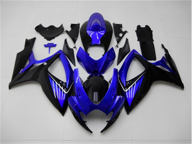 Carénage Moto GSXR 600 / 750 K6 2006-2007 - Bleu Noir Vente en Gros Carénage Moto GSXR 600 / 750 K6 2006-2007 - Bleu Noir Vente en Gros