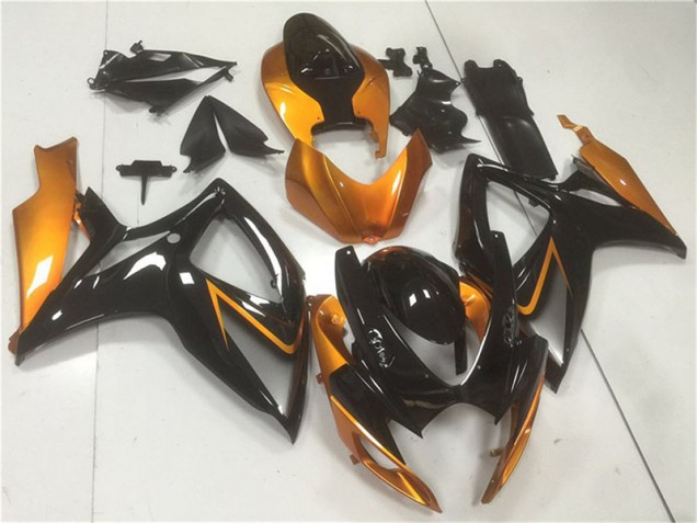 Carénages Moto GSXR 600 / 750 K6 2006-2007 - Noir Orange Vente en Gros Carénages Moto GSXR 600 / 750 K6 2006-2007 - Noir Orange Vente en Gros