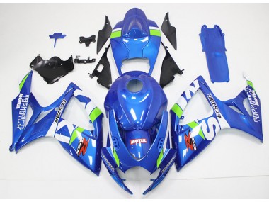 Kit Carénages Motos Complet GSXR 600 / 750 K6 2006-2007 - Bleu Blanc Vente en Gros
