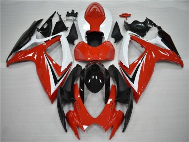 Carrosserie Moto GSXR 600 / 750 K6 2006-2007 - Rouge Noir Vente en Gros