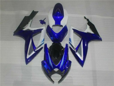 Carénage Moto GSXR 600 / 750 K6 2006-2007 - Bleu Blanc Vente en Gros