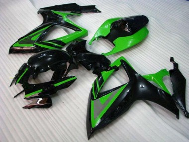 Carénage Moto GSXR 600 / 750 K6 2006-2007 - Vert Noir Vente en Gros